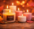 Geurkaarsen in herfst sfeer op tafel – KaarsenDesign.nl