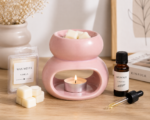 Waxbrander Chubby Roze 10 cm | Keramische Geurbrander | KaarsenDesign.nl